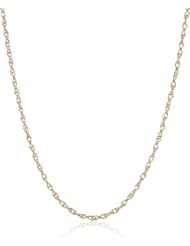 14k Gold Light Rope Chain Necklace