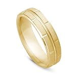 14k Gold Comfort Fit Men's Wedding Band, 6mm