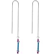 Handcrafted Aquatic Elegance 925 Silver Threader Earrings