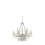 Eurofase Lighting 19360-010 Gold with Antique Silver Classics Victorian 15 Light Clairemont Chandeli