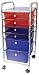Rolling 6-Drawer Craft Organizer Cart - Multicolor