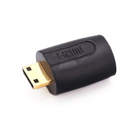 HDE® Mini HDMI Type C Male to Female Adapter
