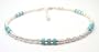 Damali .925 Sterling Silver Anklet TURQUOISE Gemstone Adjustable Ankle Bracelets Adjustable- LARGE 10.5 In.