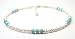 TURQUOISE Sterling Silver Gemstone Anklets / Ankle Bracelets w/ Adjustable 1 Inch Extension