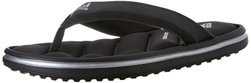 adidas Performance Men's Zeitfrei Thong Flip Flop Sandal,Black/Black/Silver,13 M US