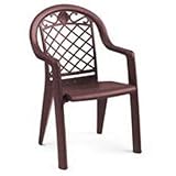 Highback Stacking Armchair Metallic - Bronze
