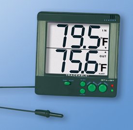 TIP TEMPerature Products COCSEN058: Fridge/Freezer Big-Digit 4-Alert Thermometer °C