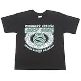 Colorado Springs Sky Sox Youth Sintic Short Sleeve Tee by Bimm Ridder - Black Medium