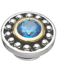 Kameleon Celestial Blue Topaz CZ & 18k Gold JewelPop