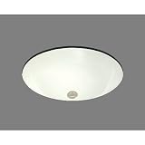 Bates and Bates Abby Large Plain Oval Lavatory Center Drain No Overflow Ice Grey P1618 IG