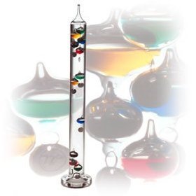 24 Galileo Thermometer with 11 Multi Colored Spheres in Fahrenheit by 