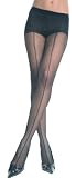 Black Sheer Pantyhose Zig Zag Seam SeXy