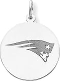 Sterling Silver NFL New England Patriots Logo Charm