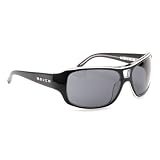 HOVEN PLADIUM 36-3101 BLACK-WHITE HANDMADE ACETATE FRAME GREY LENS PLASTIC SUNGLASSES by 