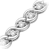 14kt. White Gold, 3 ct. tw. Diamond Fashion Bracelet