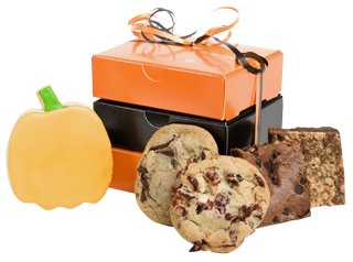 Geoff & Drew's Designer Thanksgiving Mini-Tower of Cookies and Brownies - Pumpkin by Geoff & Drews