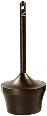 United Receptacle Aladdin Smokers Urn - 4.50 gal Capacity - Round - 16" Opening Diameter - 39" Height - Steel - Bronze