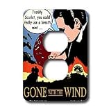 Rich Diesslins Funny General - Editorial Cartoons - Gone with the Wind - Bad Breath - Light Switch Covers - 2 plug outlet cover