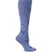 Nurse Mates Butterfly Trouser Socks | 11mm Hg Compression | Comfort Support | 1 Pair | Ceil Blue