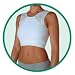 Compression Bra - White 35 - 36 inches, Size 4, Large, Compression 15-20 mmHg, Model 8000 UPC: 64009504023 Inconspicuous under clothing, this bra is ideal for post-mastectomy, post-biopsy, and post-lumpectomy patients, and promotes healthy scar tissue formation. Measure circumference of body located under breasts. Post-surgical bra. Attractive, feminine design. Promotes healthy scar tissue formation, while preventing scar tissue build-up. Inconspicuous under clothing. Product photo may not exactly match the product offered for sale. Please refer to the product description.