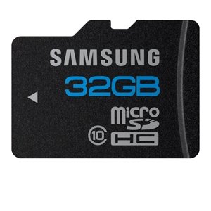 Samsung 32 GB microSDHC Flash Memory Card, Brushed Metal –  MB-MSBGA/US