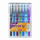Precise V5 Rolling Ball Pen, Extra Fine Point, Seven-Pen Pack