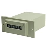 uxcell　磁気カウンター　磁石カウンター　6桁　マグネチックカウンター　機械　AC 220V　CSK6-YKW　2ワイヤ