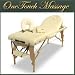 Search : OneTouch Portable Massage Table with THICK 3" DECK PADDING and Face Cradle- White 4B
