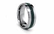 Tungsten Carbide Ring with Black Carbon Fiber Inlay 8mm
