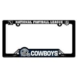Dallas Cowboys Black Plastic License Plate Frame