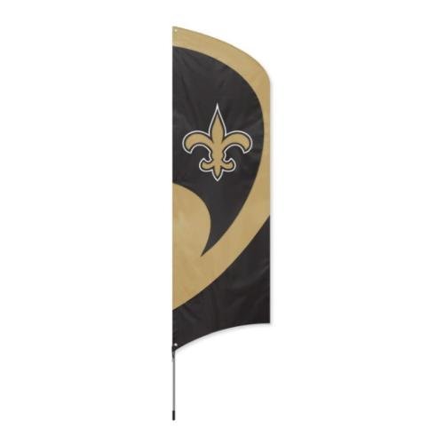 Party Animal Tall Team Flag with Pole, Saints/Oxford , OS On Sale