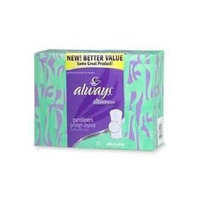 Always CleanWeave Pantiliners, Long, Unscented , 2 - 40 pads
