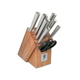 Shun MH2004B Shun Steel Cutlery Set with Bamboo Block 9-pc. by Cutlery