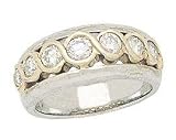 Two-tone Infinity Diamond Ring