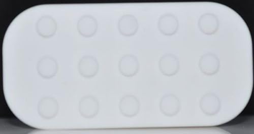 Multi Compartment Silicone Concentrate Container Non Stick Large Lego Slick Wax Oil Cream Jar Dab 6 + 1 7 in 1 Solid White