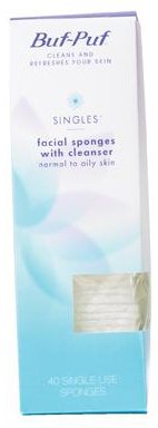 Buf-Puf Singles Facial Sponges with Cleanser Normal to Oily Skin - 40 eaB000052YJG : image