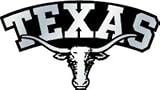 Texas Longhorns Silver Auto Emblem