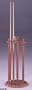 Oak Finish Wood Round Pool Table Cue Stick Rack Stand