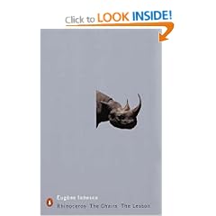 "Rhinoceros", "The Chairs", and "The Lesson"
