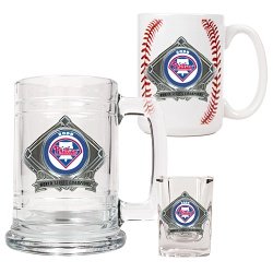 Buy Philadelphia Phillies 2008 World Series Champions 15 oz. Tankard, 15 oz. GameBall Ceramic Mug and... by Great American Products