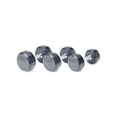 105 lbs 12-Sided Rubber Encased Dumbbell