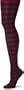 Steve Madden Women's Plaid Fashion Tight, Orchid/Black, Medium/Tall