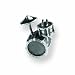 Sterling Silver Reflections SimStars Drum Set Bead Charm