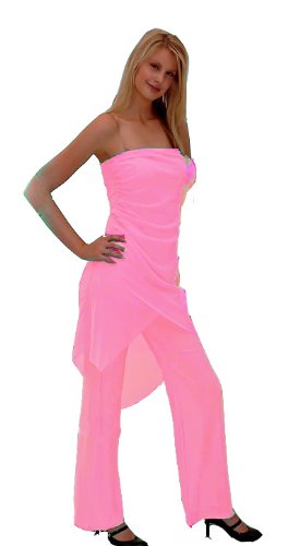 Overall mit Chiffon rosa