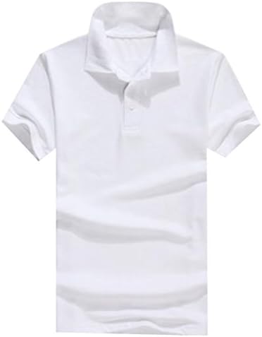FXL Mens Various Colors Custom Fit Short Sleve Polo Shirts White M