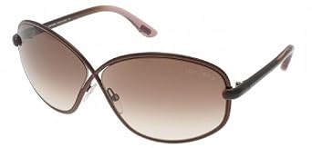 Click here to buy Tom Ford Ladies 0160 Brigitte Dark Brown Frame Brown Gradient Lens Metal Sunglasses by Tom Ford.