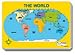 JUMBO MAP PAD WORLD LABELED 30/PK 16 X 10-3/4