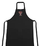 Texas Tech University TTU Red Raiders Logo Apron For Tailgating, Grilling, Barbecue, Kitchen and Cooking - Unique Gifts for Man Men Him Her Women Ladies, Official NCAA Merchandise