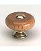 Berenson 2558-134-P Cabinet Hardware Knobs 1 1/4 LAC OAK/PB INSERT
