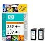 HP 2PACK NO339 BLACK INK